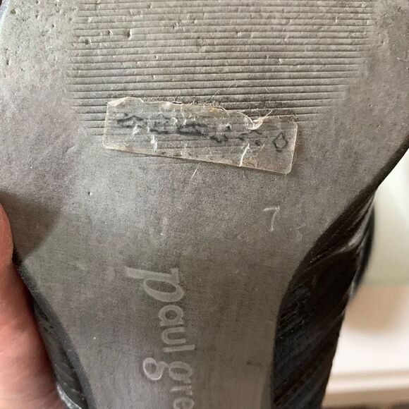 Paul Green Sandal Boot Shooties Waverly Blk Leather Slingbk Adj. Strap US9.5 UK7 - Picture 10 of 15